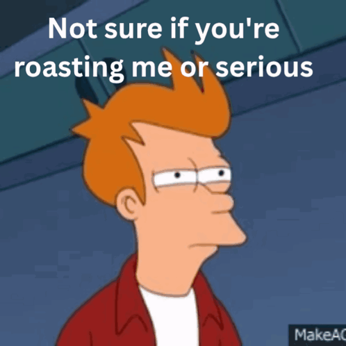 Fry From Futurama Has A Serious Look On His Face GIF