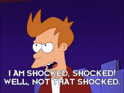 Fry From Futurama Is Shocked And Says Well Not That Shocked GIF