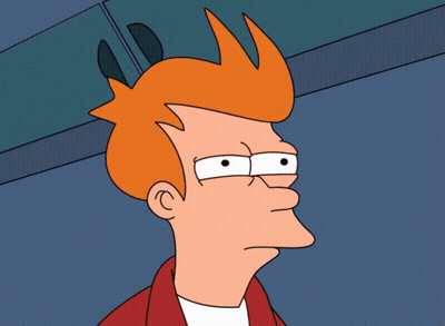 Fry From Futurama Is Shown With A Serious Expression On His Face GIF