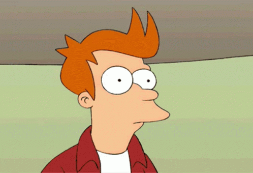 Fry From Futurama Is Shown With A Surprised Expression On His Face GIF