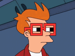 Fry Futurama Squint Look GIF