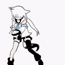 Fubuki Cabbage Patch Dance GIF