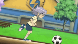 Fubuki Chasing Soccer Ball GIF