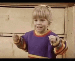 Full House Michelle Tanner Playing GIF