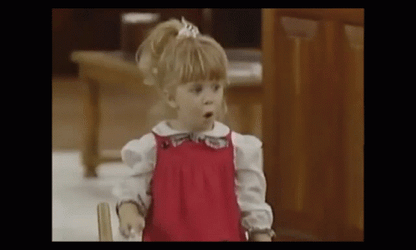 Full House Michelle Tanner Surprised Expression GIF