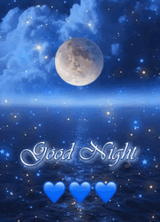 Full Moon Bedtime Linda Noche Good Night GIF