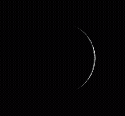 Full Moon In Black And White Photo GIF