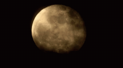 Full Moon In Night Sky GIF