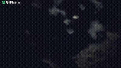 Full Moon In Night Sky GIF