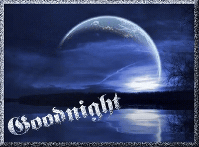 Full Moon Saying Goodnight GIF