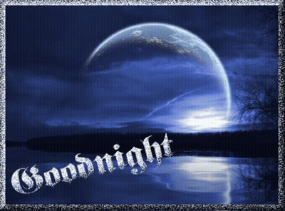 Full Moon Saying Goodnight GIF