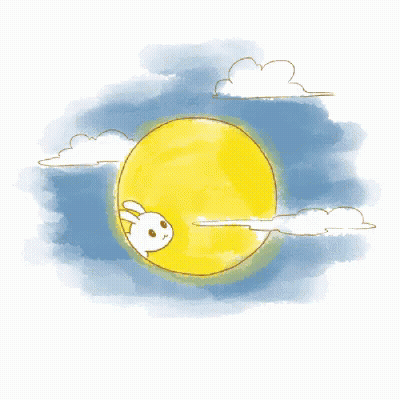 Full Moon With Clouds GIF