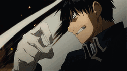Fullmetal Alchemist Roy Mustang Powerful Flames GIF
