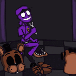 Fun Dance Purple Guy Dead Bear GIF