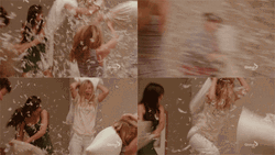 Fun Intense Girls Pillow Fight GIF