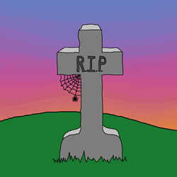 Funeral RIP Cemetery Cartoon GIF