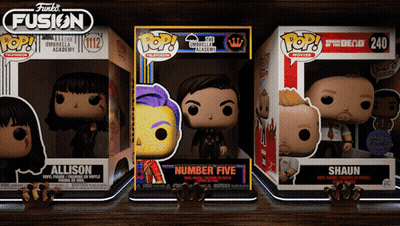 Funko Pop Figures Number Five And Allison GIF