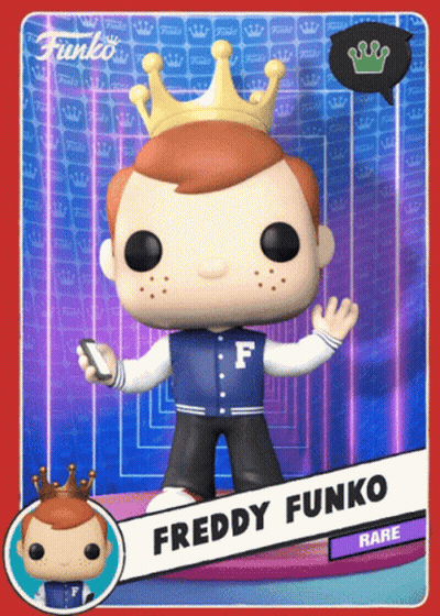 Funko Pop Freddy Funko Gold Crown GIF