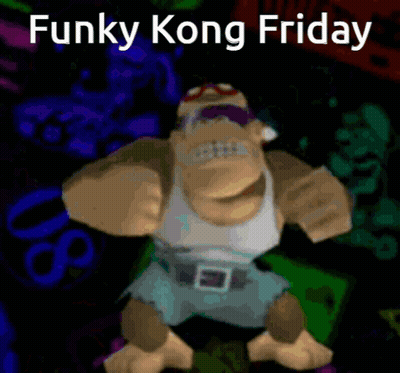 Funky Kong Friday Advertisement Monkey GIF
