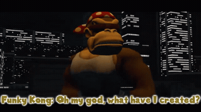 Funky Kong Oh My God What Have I Created GIF