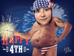 Funny 4Th Chubby Belly Bubble Head GIF