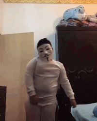 Funny Anonymous Hacker Costume Glow In The Dark GIF