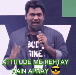Funny Attitude Zakir Khan GIF