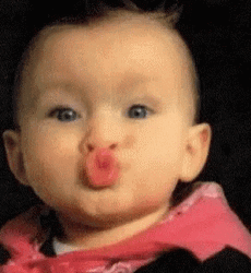 Funny Baby Beso GIF