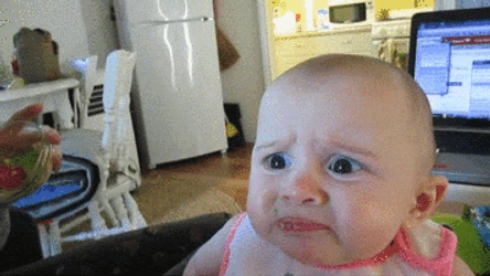 Funny Baby Dislike Reaction GIF