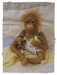 Funny Baby Orangutan Monkey Image Compilation GIF