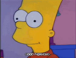 Funny Bart Simpson Good Morning
