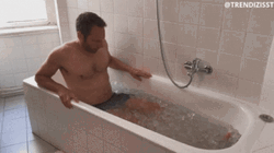 Funny Bath Ice Cubes GIF