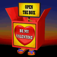 Funny Be My Valentines Box