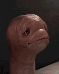 Funny Big Worm Face Pinch GIF