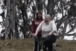 Funny Bike Ride Mud Faceplant GIF