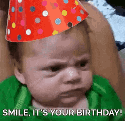 Funny Birthday Grumpy Baby