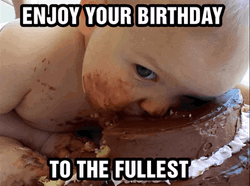 Funny Birthday To The Fullest Baby GIF