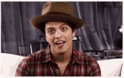 Funny Bruno Mars Wink GIF