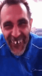 Funny Buck Teeth Laughing Meme GIF