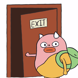 Funny Bye MonKiddo Character Leaving For New Galaxy GIF