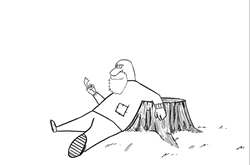 Funny Cartoon Smoking Forms Clouds GIF
