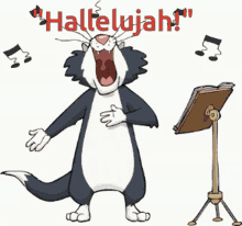 Funny Cat Singing Hallelujah