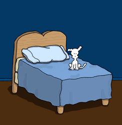 Funny Chippy Bouncing Bed Goodnight GIF