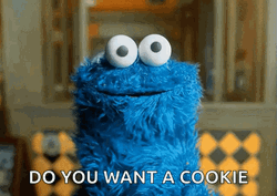 Funny Cookie Monster Googly Eyes GIF