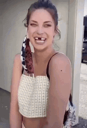 Funny Couple Shocked After Finding Out Missing Tooth Match GIF