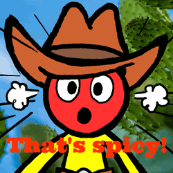 Funny Cowboy Emoji That's Spicy GIF
