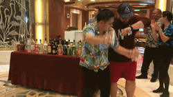 Funny Cruise Crew And Customer Dance GIF