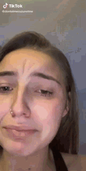 Funny Crying Wiping Tears With Hamster GIF