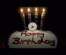 Funny Cute Candles Singing Happy Birthday GIF