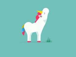 Funny Cute Girly Unicorn Farting  GIF